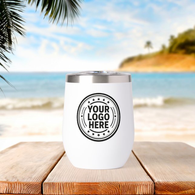 Personalised Custom Wine Tumbler (Beach (Rotated))