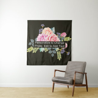 Personalised Custom Your Artwork Photo Add Text Tapestry