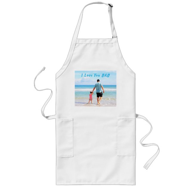 Personalised Custom Your Dad Photo Apron with Text (Front)