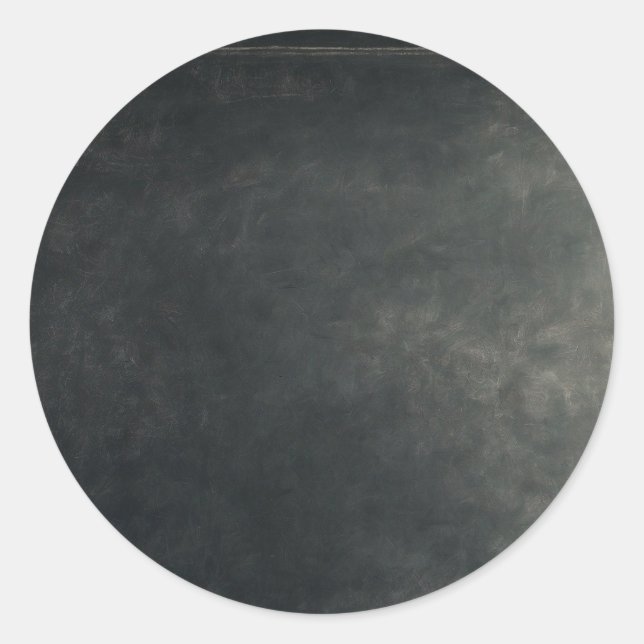 Personalised Custom Your Own Black Chalkboard Classic Round Sticker (Front)