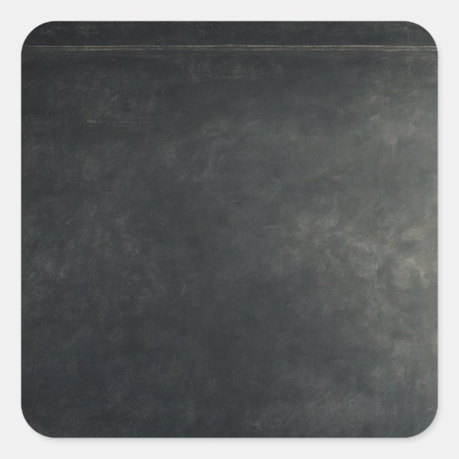 Personalised Custom Your Own Black Chalkboard Square Sticker (Front)