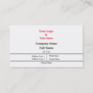 Personalised Custom Your Own Business Card