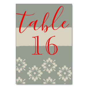 Personalised Custom Your Own Elegant Script Table Number