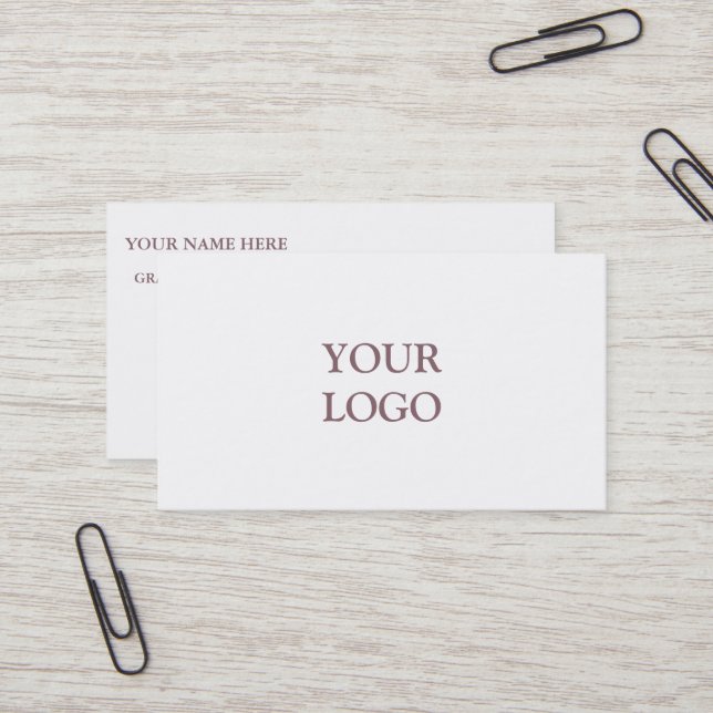 Personalised Custom Your Own Logo Business Card (Front/Back In Situ)