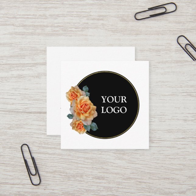 Personalised Custom Your Own Logo Square Business  Card (Front/Back In Situ)