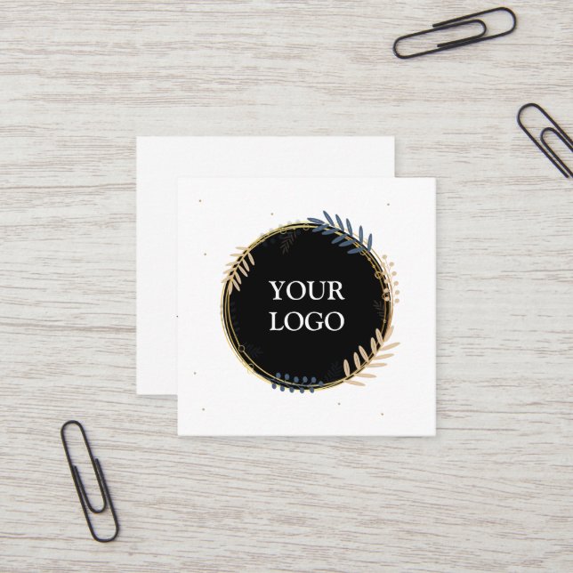 Personalised Custom Your Own Logo Square Business  Card (Front/Back In Situ)