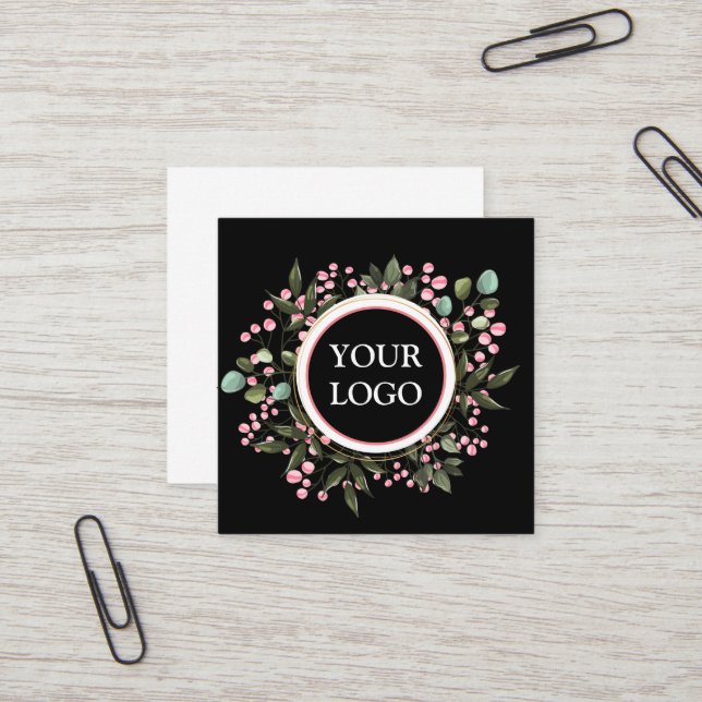 Personalised Custom Your Own Logo Square Business  Card (Front/Back In Situ)