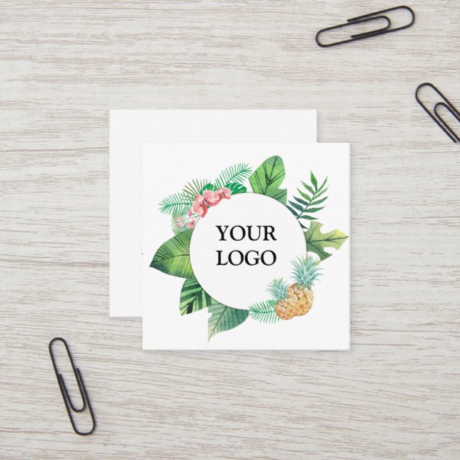 Personalised Custom Your Own Logo Square Business  Card (Front/Back In Situ)