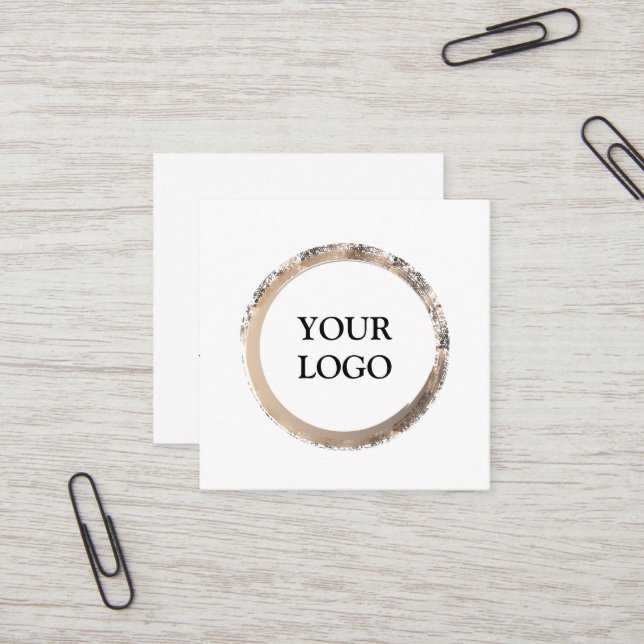 Personalised Custom Your Own Logo Square Business  Card (Front/Back In Situ)