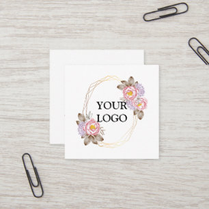 Personalised Custom Your Own Logo Square Business Card