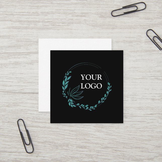 Personalised Custom Your Own Logo Square Business  Card (Front/Back In Situ)
