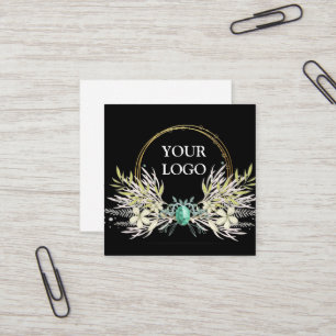 Personalised Custom Your Own Logo Square Business Square Business Card