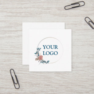 Personalised Custom Your Own Logo Square Business  Square Business Card