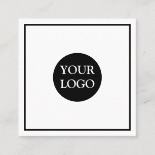 Personalised Custom Your Own Logo Square Business Square Business Card