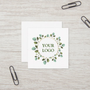 Personalised Custom Your Own Logo Square Business  Square Business Card