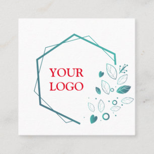 Personalised Custom Your Own Logo Square Business Square Business Card