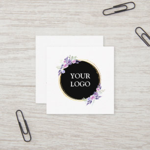 Personalised Custom Your Own Logo Square Business Square Business Card