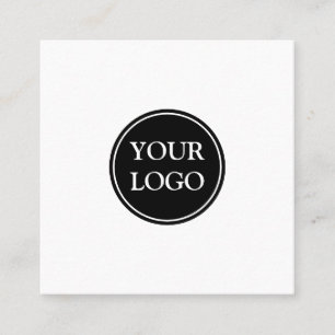 Personalised Custom Your Own Logo Square Business Square Business Card