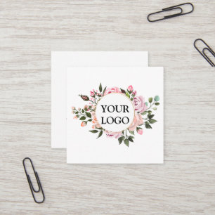 Personalised Custom Your Own Logo Square Business  Square Business Card