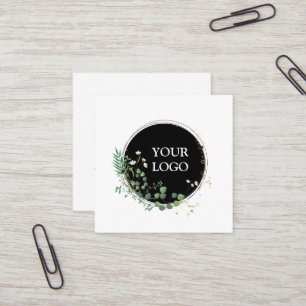 Personalised Custom Your Own Logo Square Business Square Business Card