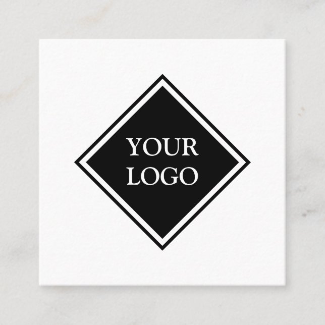 Personalised Custom Your Own Logo Square Business  Square Business Card (Front)