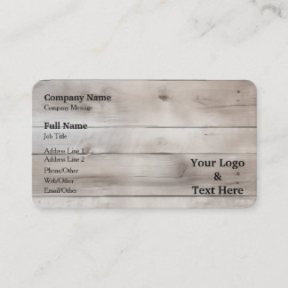 Personalised Custom Your Own Logo & Text Business Card