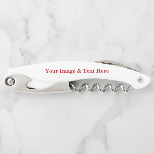 Personalised Custom Your Own Photo Corkscrew (Front)