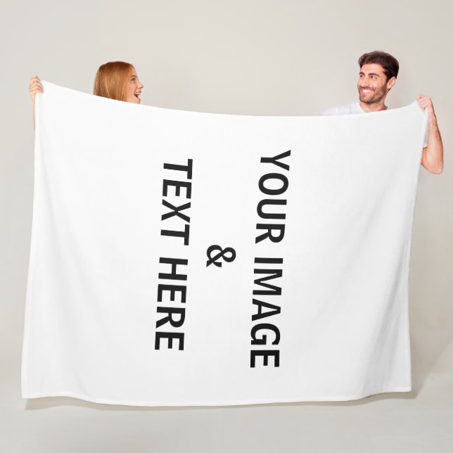Personalised Custom Your Own Photo  Fleece Blanket (In Situ)