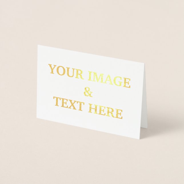 Personalised Custom Your Own Photo Foil Card (Front)