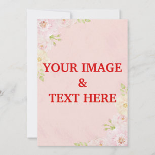 Personalised Custom Your Own Photo Invitation