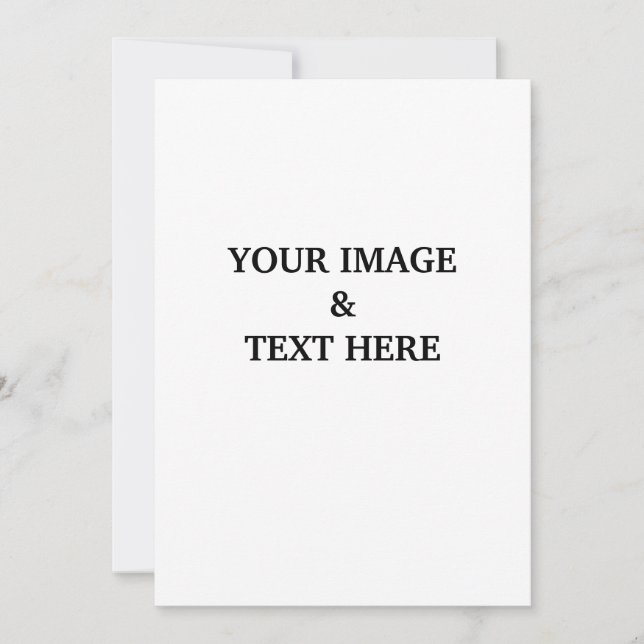 Personalised Custom Your Own Photo Invitation (Front)