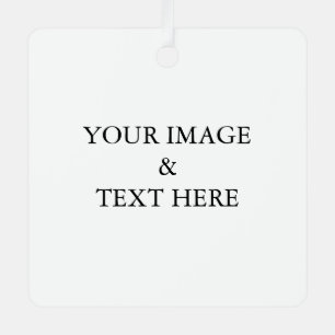 Personalised Custom Your Own Photo  Metal Tree Decoration