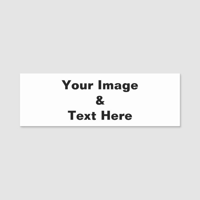 Personalised Custom Your Own Photo Name Tag (Front)