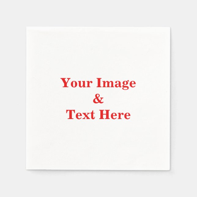 Personalised Custom Your Own Photo Napkin (Front)