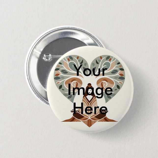 Personalised Custom Your Own Photo Pinback Button (Front & Back)