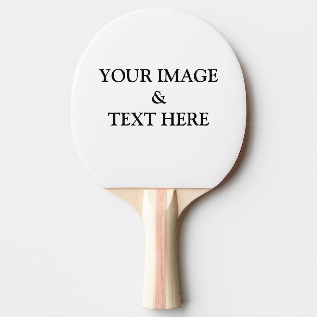 Personalised Custom Your Own Photo Ping Pong Paddle (Front)