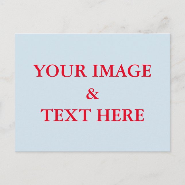 Personalised Custom Your Own Photo Postcard (Front)