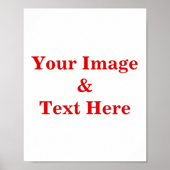 Personalised Custom Your Own Photo Poster (Front)