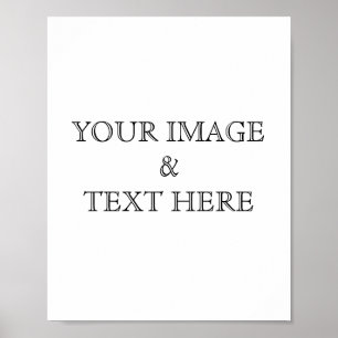 Personalised Custom Your Own Photo Poster