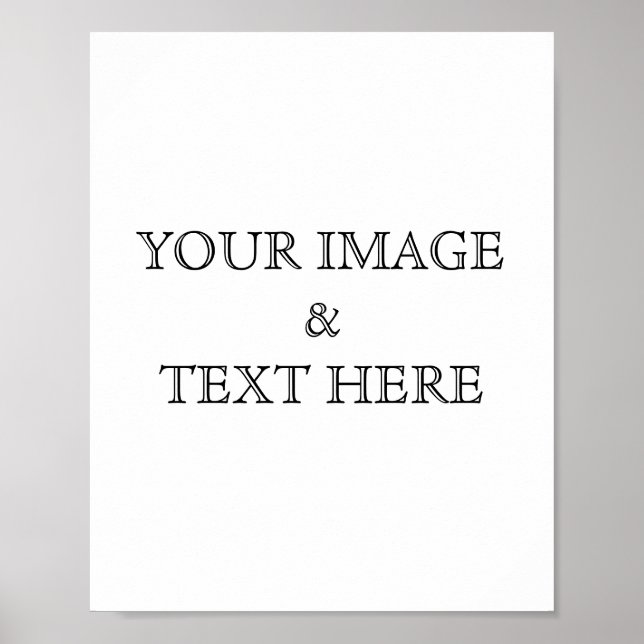 Personalised Custom Your Own Photo Poster (Front)