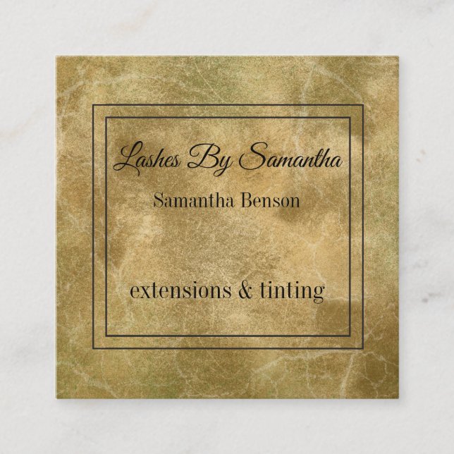 Personalised Custom Your Own Photo Square Business Card (Front)