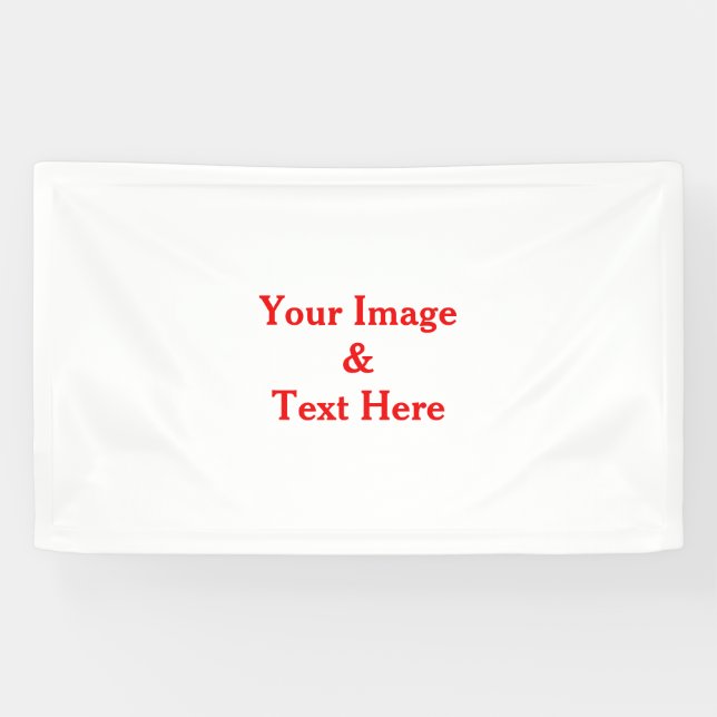Personalised Custom Your Own Photo & Text Banner (Horizontal)