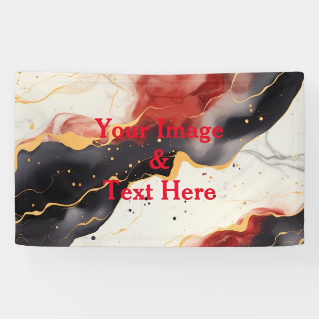 Personalised Custom Your Own Photo & Text Banner (Horizontal)