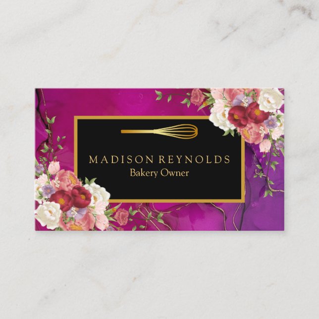 Personalised Custom Your Own Photo & Text Business Business Card (Front)