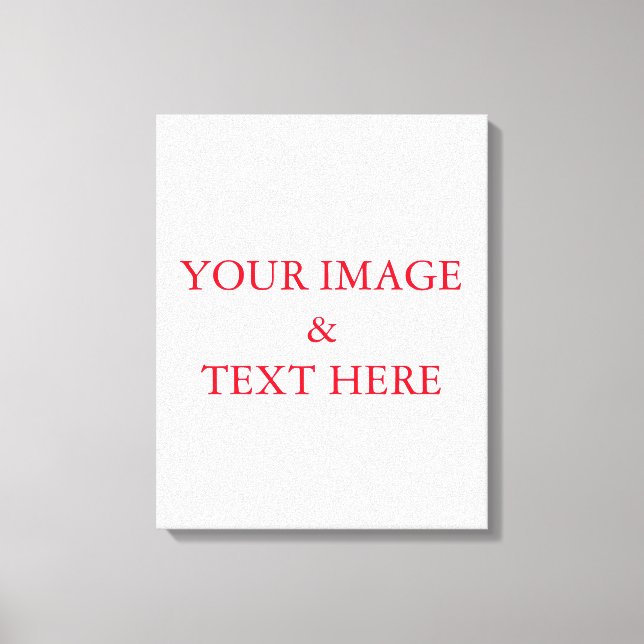 Personalised Custom Your Own Photo & Text Canvas Print (Front)