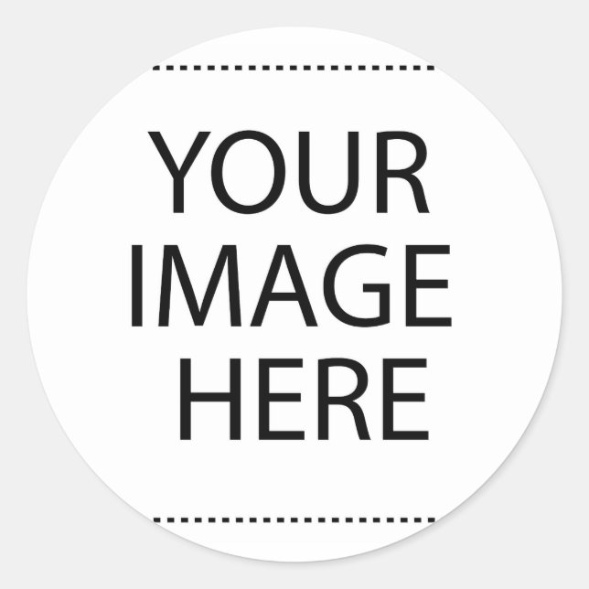 Personalised Custom Your Own Photo & Text Classic Round Sticker (Front)