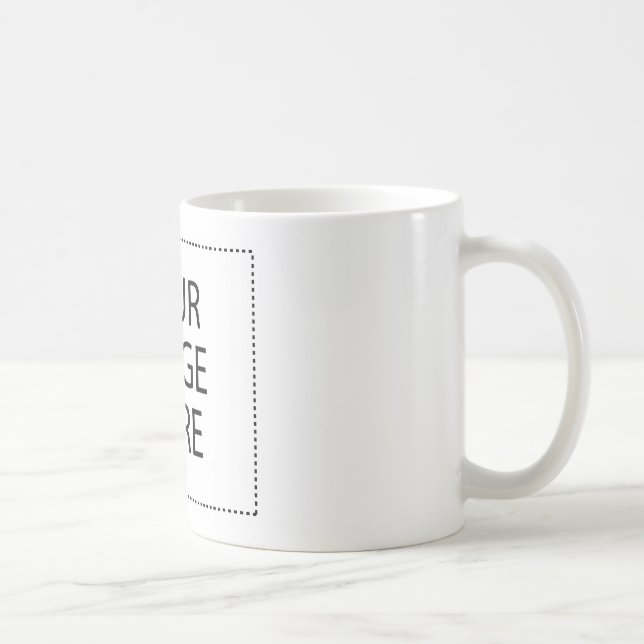 Personalised Custom Your Own Photo & Text Coffee Mug (Right)