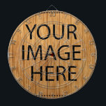 Personalised Custom Your Own Photo & Text Dart Boa Dartboard<br><div class="desc">You can add your favourite photo. This is perfect gift idea. Personalise with your name and other text.</div>