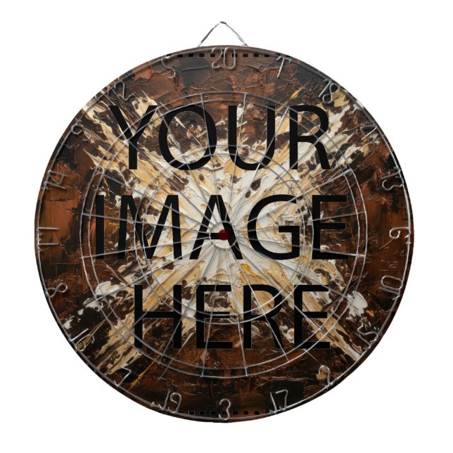 Personalised Custom Your Own Photo & Text Dartboard (Front)