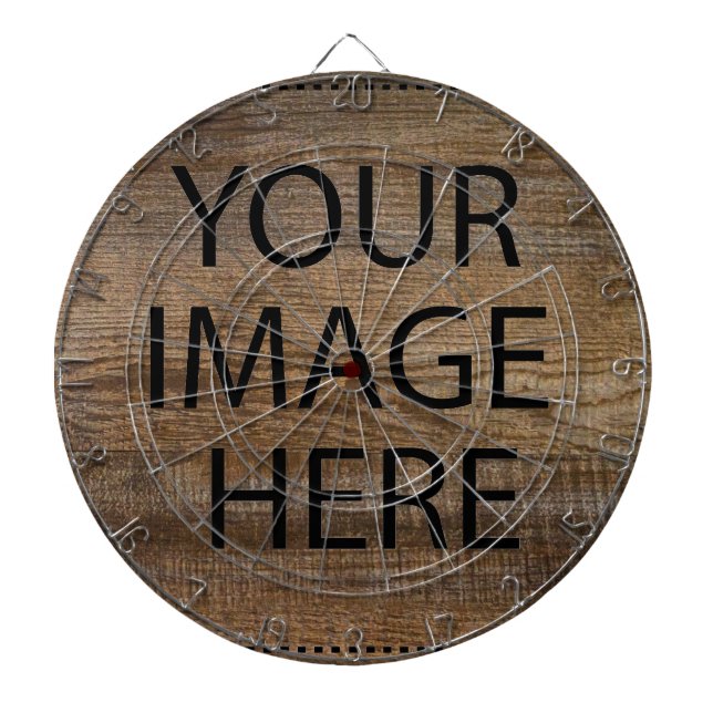 Personalised Custom Your Own Photo & Text Dartboard (Front)